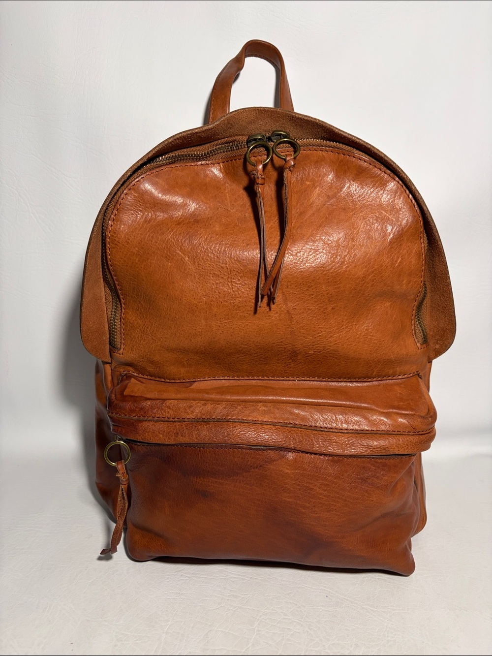 Madewell Lorimer Backpack Tan Leather